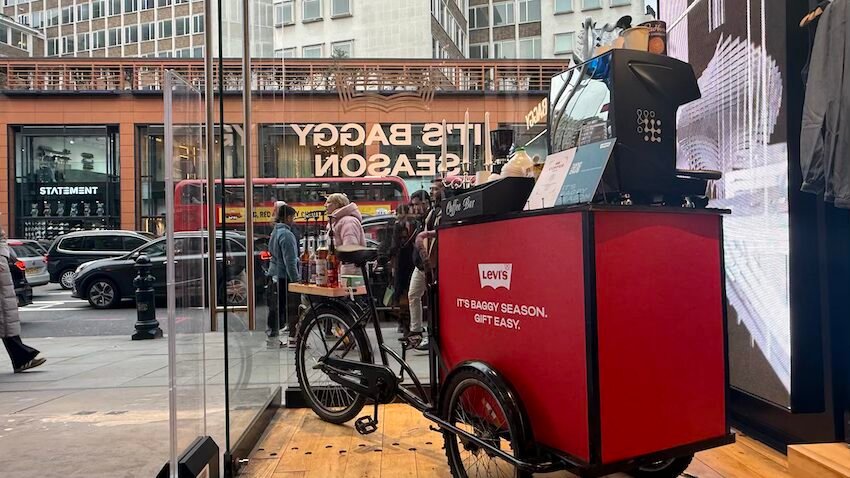 Coffee Bike Hire London for retail shops
